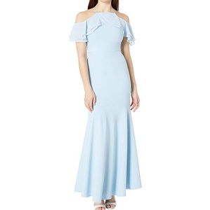 Laundry by Shelli Segal, blue stretch polyester,